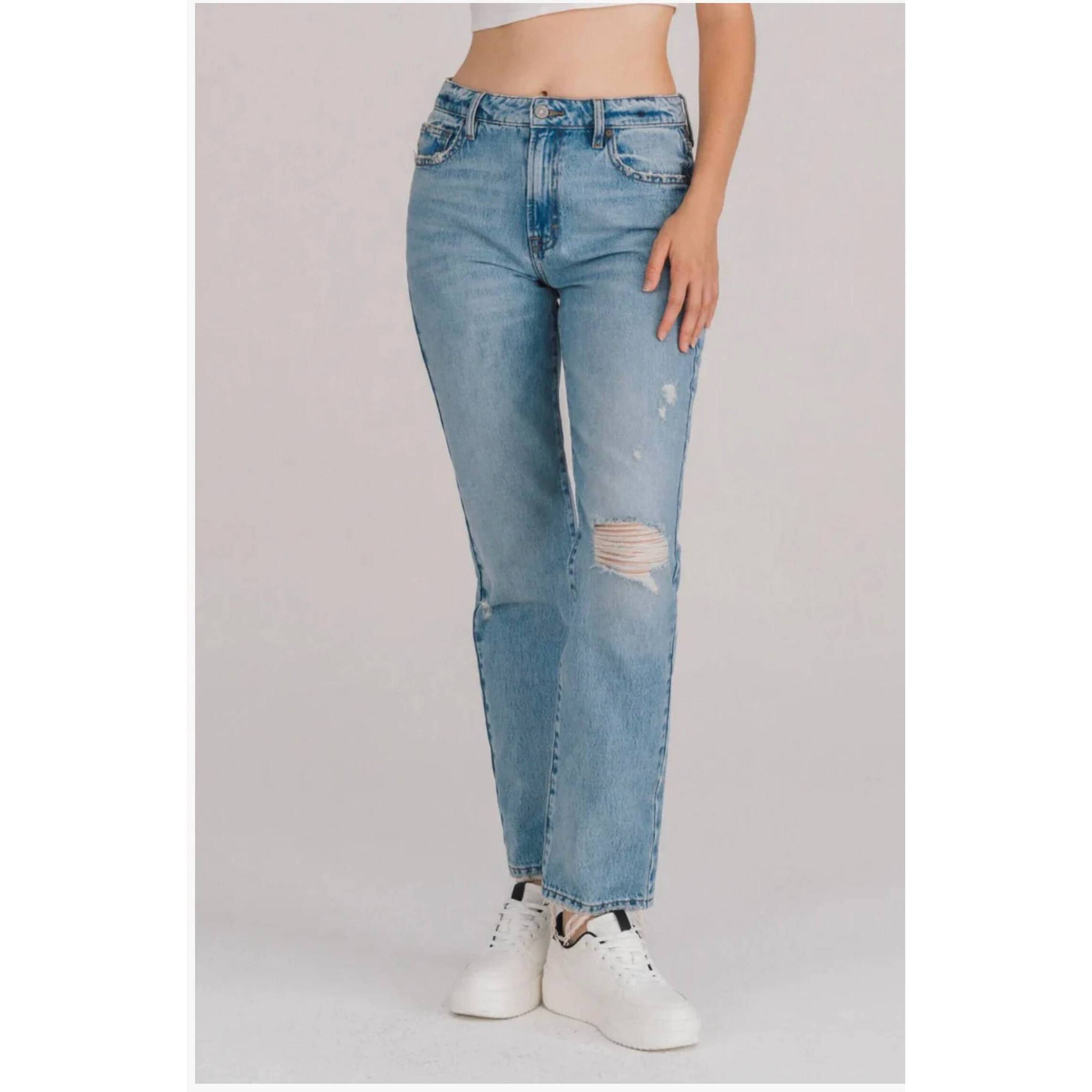 New Hidden Tracey Straight Leg Jean In Blue
